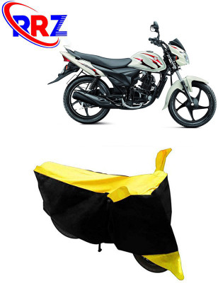 RRZ Waterproof Two Wheeler Cover for Suzuki(Hayate EP, Black, Yellow)