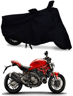 DeepShakshi AUTOMOTIVE Waterproof Two Wheeler Cover for Ducati(Monster 82, Black)