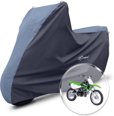 Neodrift Two Wheeler Cover for Kawasaki(KLX 110, Blue, Black)