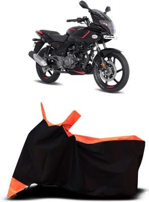 VESMEI Two Wheeler Cover for Bajaj(Pulsar 180 DTS-i, Orange)
