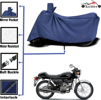 KEDIT Two Wheeler Cover for Universal For Bike(Splendor Pro Classic, Blue)