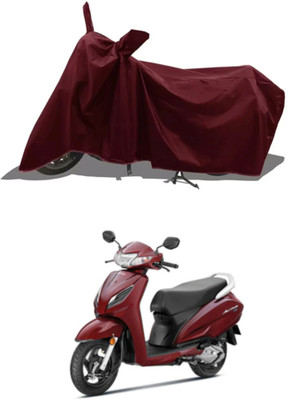 Mdstar Waterproof Two Wheeler Cover for Honda(Activa i, Maroon)