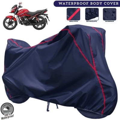 MADAFIYA Two Wheeler Cover for Hero(Glamour i3s, Blue, Red)