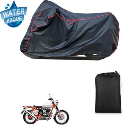 CODOKI Waterproof Two Wheeler Cover for Royal Enfield(Bullet Trials 500, Black)