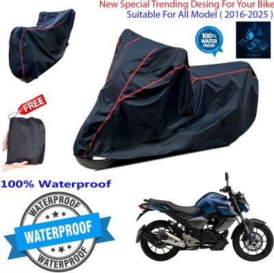 OliverX Waterproof Two Wheeler Cover for Yamaha(FZ-FI, Black)