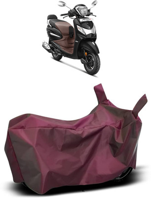 RM Collections Waterproof Two Wheeler Cover for Hero(Pleasure Plus, Maroon)