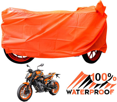 DeepShakshi AUTOMOTIVE Waterproof Two Wheeler Cover for KTM(Duke 390, Orange)