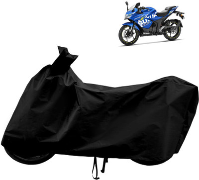 Horseyaart Waterproof Two Wheeler Cover for Suzuki(Gixxer, Black)