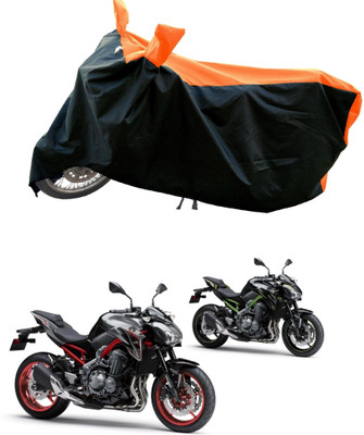 DeepShakshi AUTOMOTIVE Waterproof Two Wheeler Cover for Kawasaki(Z900 BS6, Orange)