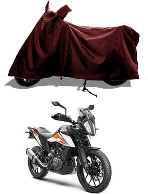 GROFATIK Two Wheeler Cover for KTM(390 Adventure BS6, Maroon)