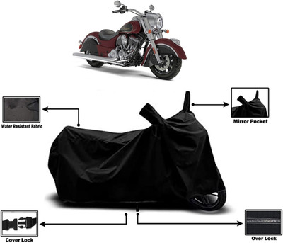 Amexride Two Wheeler Cover for Indian(Chief Classic, Black)
