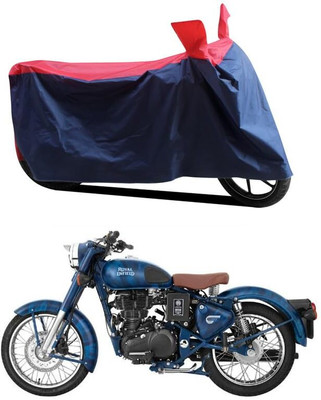 KEDIT Two Wheeler Cover for Royal Enfield(Classic Squadron, Red, Blue)
