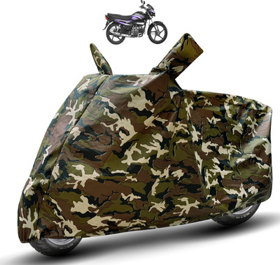 Auto Hub Waterproof Two Wheeler Cover for Hero(Super Splendor, Brown)