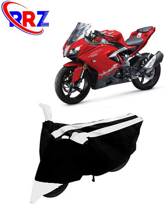 RRZ Waterproof Two Wheeler Cover for TVS(Apache RR 310, Black, White)