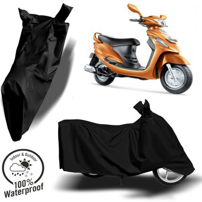 Autoinnovation Waterproof Two Wheeler Cover for Mahindra(Rodeo RZ, Black)
