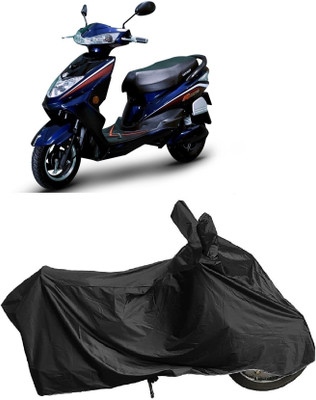 MMSSTAR Waterproof Two Wheeler Cover for Okinawa(Ridge Plus, Black)