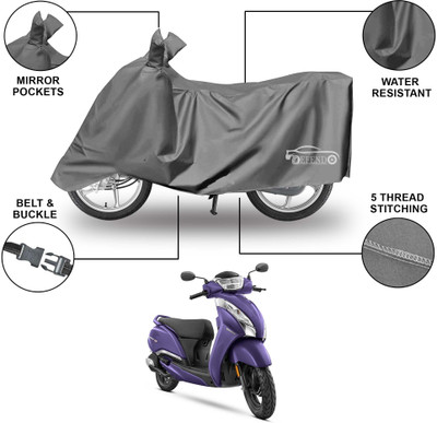 Defendo Waterproof Two Wheeler Cover for TVS(Jupiter 125, Grey)