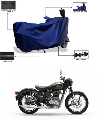CODOKI Waterproof Two Wheeler Cover for Royal Enfield(Standard 350, Blue)