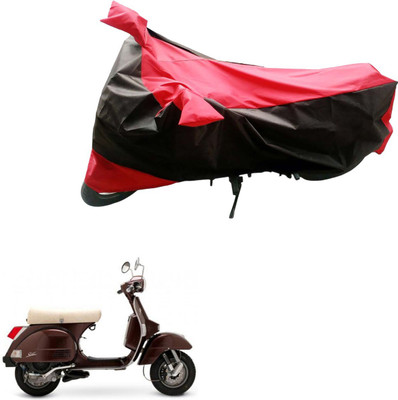 Mdstar Waterproof Two Wheeler Cover for TVS(Star Euro, Black, Red)
