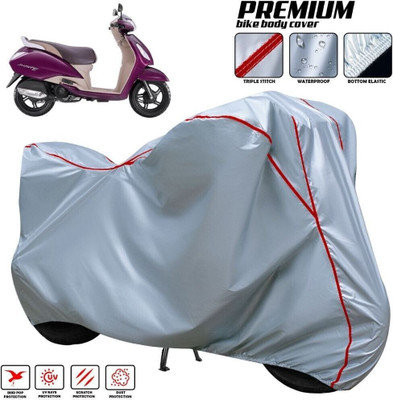xodi Waterproof Two Wheeler Cover for TVS(Jupiter classic, Silver, Red, Multicolor)