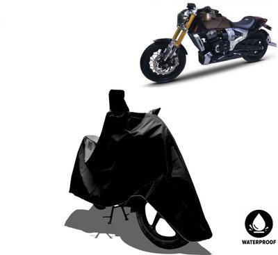 Amexride Waterproof Two Wheeler Cover for TVS(Zeppelin, Black)