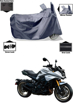 GOSHIV-car and bike accessories Waterproof Two Wheeler Cover for Suzuki(Katana, Grey)
