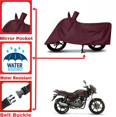 DeepShakshi AUTOMOTIVE Two Wheeler Cover for Bajaj(Pulsar 125, Maroon)