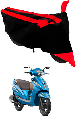 MMSSTAR Waterproof Two Wheeler Cover for TVS(Wego, Red, Black)
