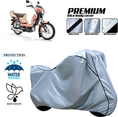 PAGORA Waterproof Two Wheeler Cover for TVS(Heavy Duty Super XL, Silver)