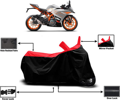 Amexride Two Wheeler Cover for KTM(RC125, Red)