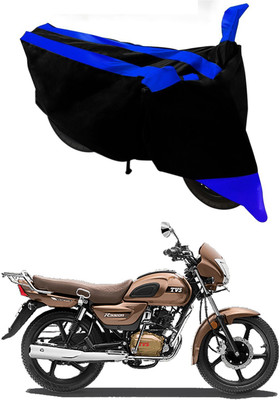 Mdstar Waterproof Two Wheeler Cover for TVS(Radeon, Blue, Black)