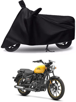 AASHTIK MART Two Wheeler Cover for Royal Enfield(Meteor 350, Black)