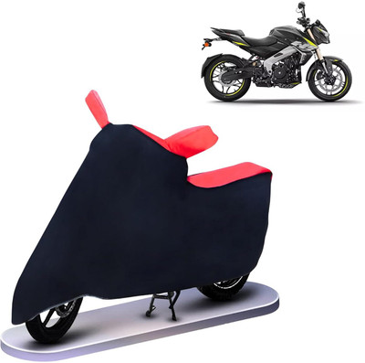 KEDIT Two Wheeler Cover for Bajaj(Pulsar SS400 BS6, Red, Black)
