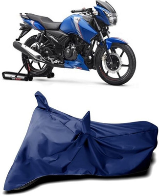AASHTIK MART Two Wheeler Cover for TVS(Apache RTR 160, Blue)