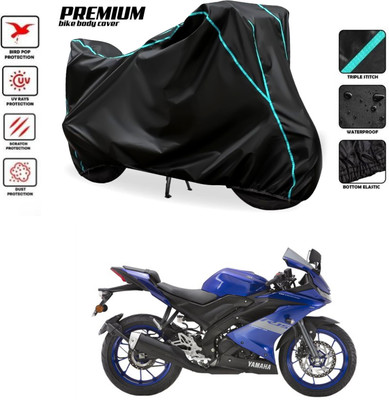 SThanaveX Waterproof Two Wheeler Cover for Yamaha(YZF R15 V3 BS6, Black)