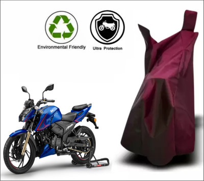 RM Collections Waterproof Two Wheeler Cover for TVS(Apache RTR 200 4V, Maroon)