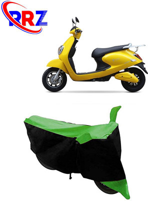 RRZ Waterproof Two Wheeler Cover for Techo Electra(Emerge, Black, Green)