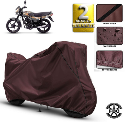 AUTOCAD Waterproof Two Wheeler Cover for Bajaj(CT 100, Maroon)