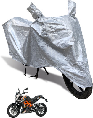 Euro Care Waterproof Two Wheeler Cover for KTM(Duke 390, Silver)