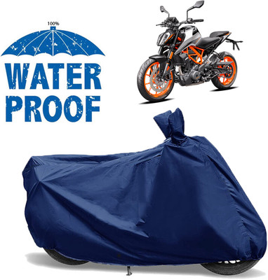 AUTOCAD Waterproof Two Wheeler Cover for KTM(390 Duke BS6, Blue)