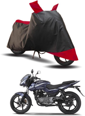KEDIT Two Wheeler Cover for Bajaj(Pulsar 150, Red, Black)