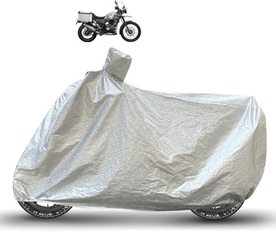 Caronix Waterproof Two Wheeler Cover for Royal Enfield(Himalayan, Silver)
