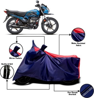 DeepShakshi AUTOMOTIVE Two Wheeler Cover for Hero(Passion Pro TR, Red, Blue)