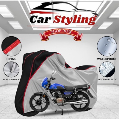 Car Styling Waterproof Two Wheeler Cover for Hero(HF Dawn BS6, Multicolor)