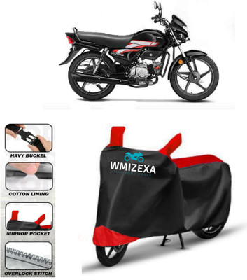 WMIZEXA Two Wheeler Cover for Hero(Red, Black)
