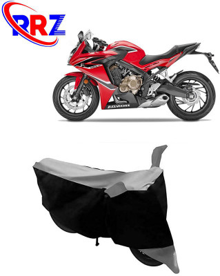 RRZ Waterproof Two Wheeler Cover for Honda(CBR 650F, Black, Grey)