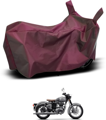 CODOKI Waterproof Two Wheeler Cover for Royal Enfield(Classic 500, Maroon)