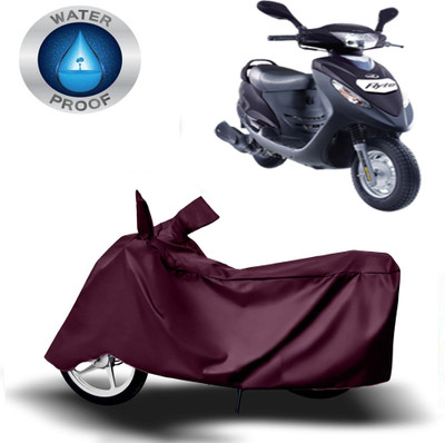 ROYAL AUTO MART Two Wheeler Cover for Mahindra(Flyte, Maroon)