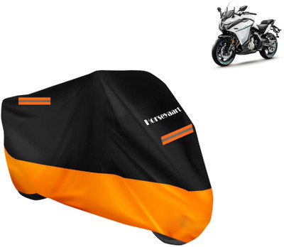 Horseyaart Waterproof Two Wheeler Cover for CFMoto(400GT, Orange)