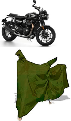Amexride Two Wheeler Cover for Triumph(Speed Twin, Maroon)